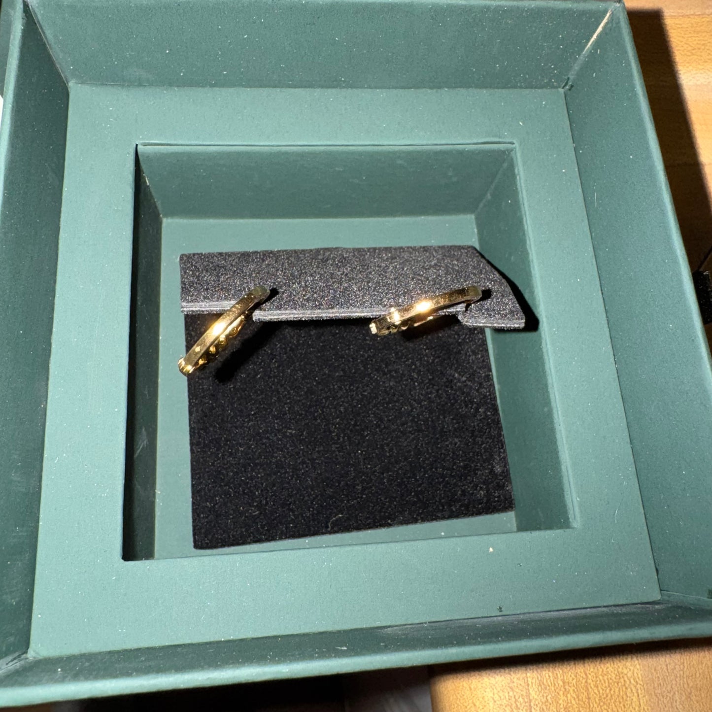 Lab grown diamond hoop earrings