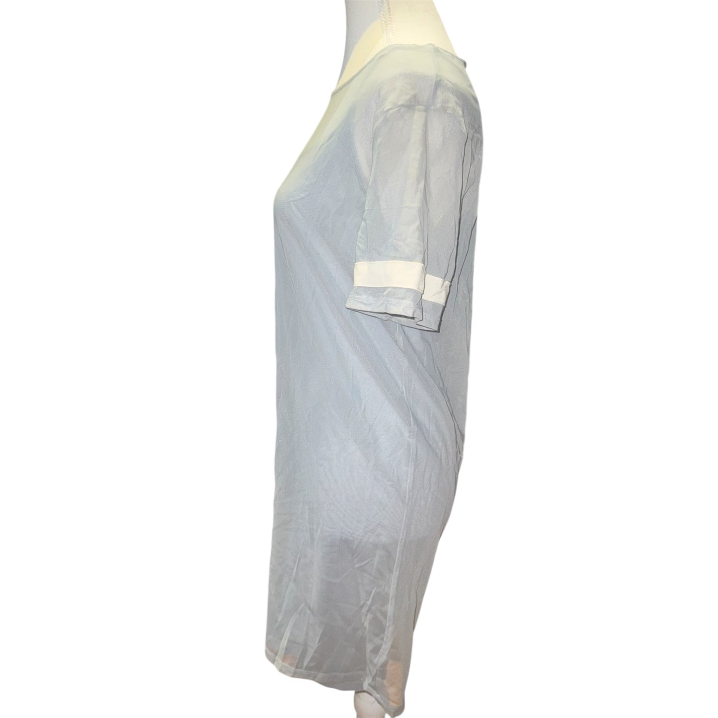 Layered mesh t-shirt dress