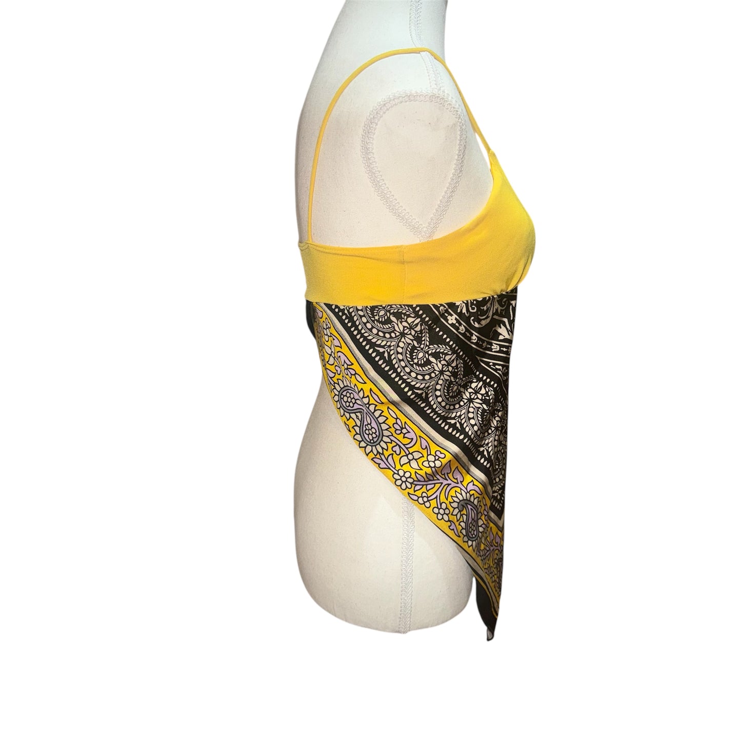 Vintage handkerchief hem top