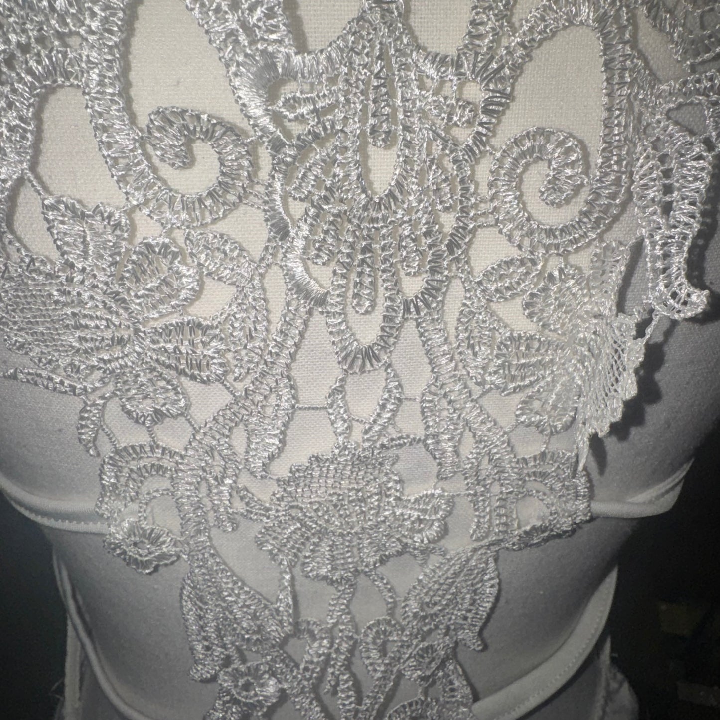 Strappy lace back top
