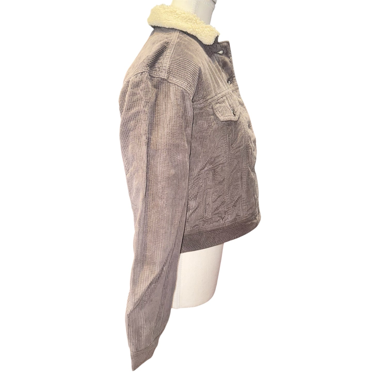 Sherpa lined corduroy jacket