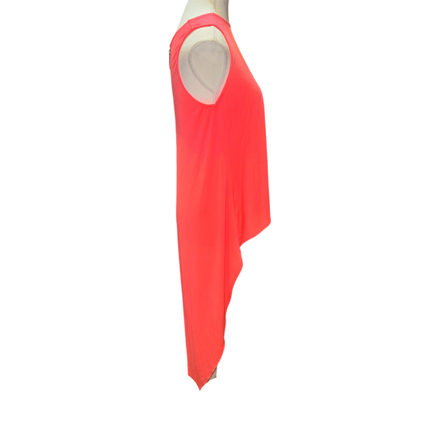 Asymmetrical zip back top