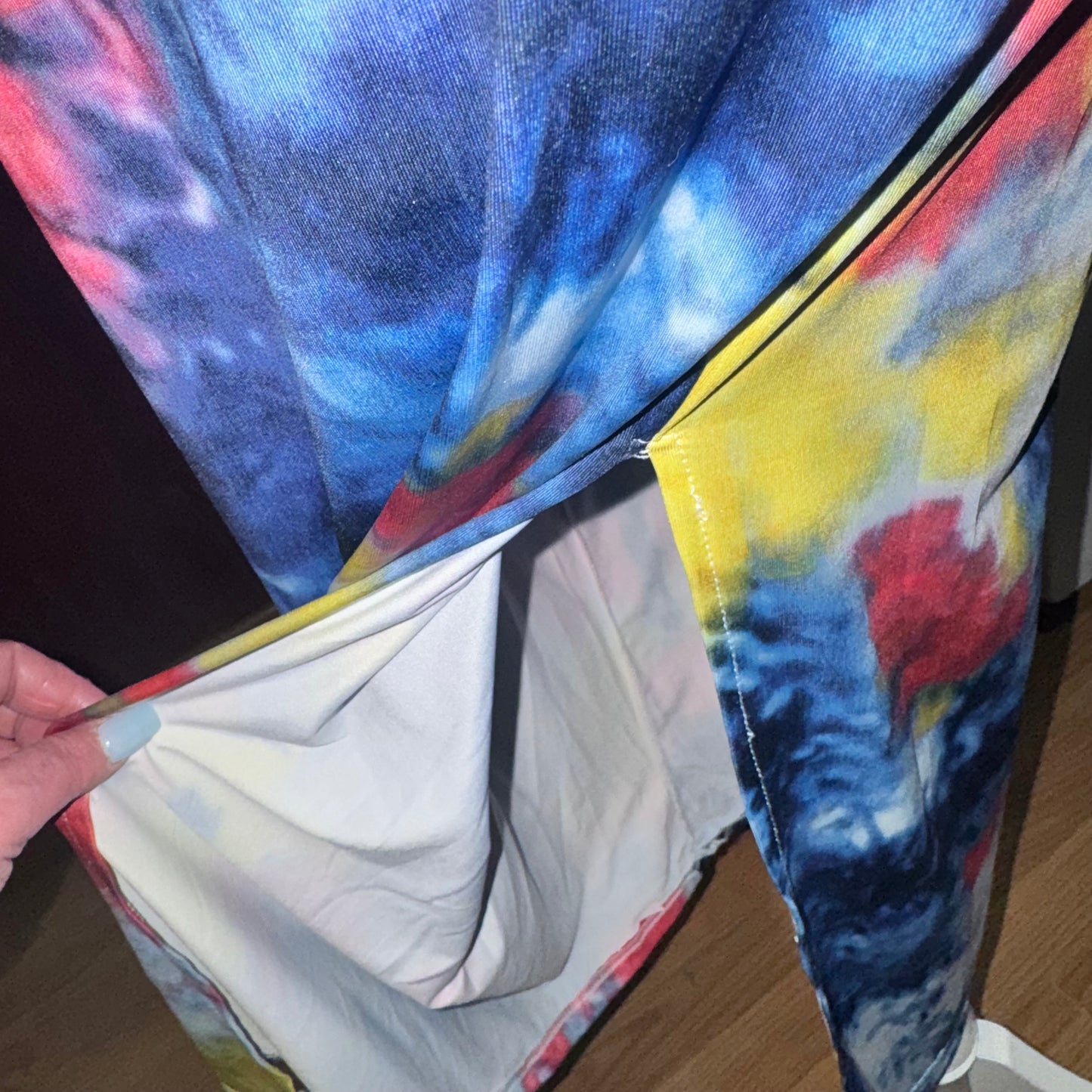 Tie dye maxi dress