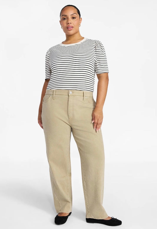 High rise barrel jeans - size 24W