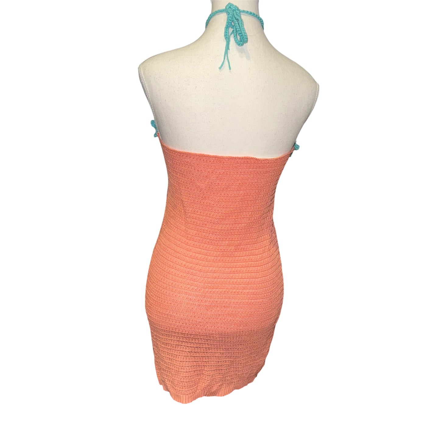 Crochet halter dress