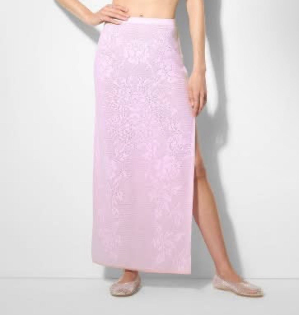 Maxi skirt with slit