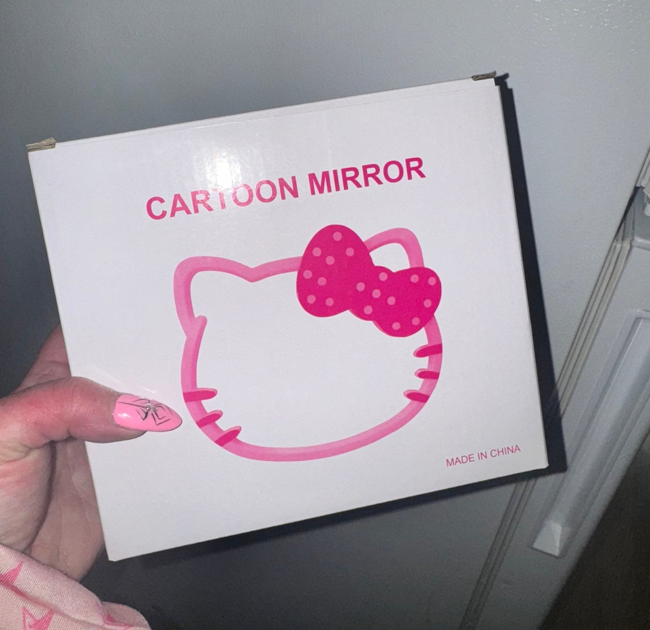 Hello kitty storage mirror