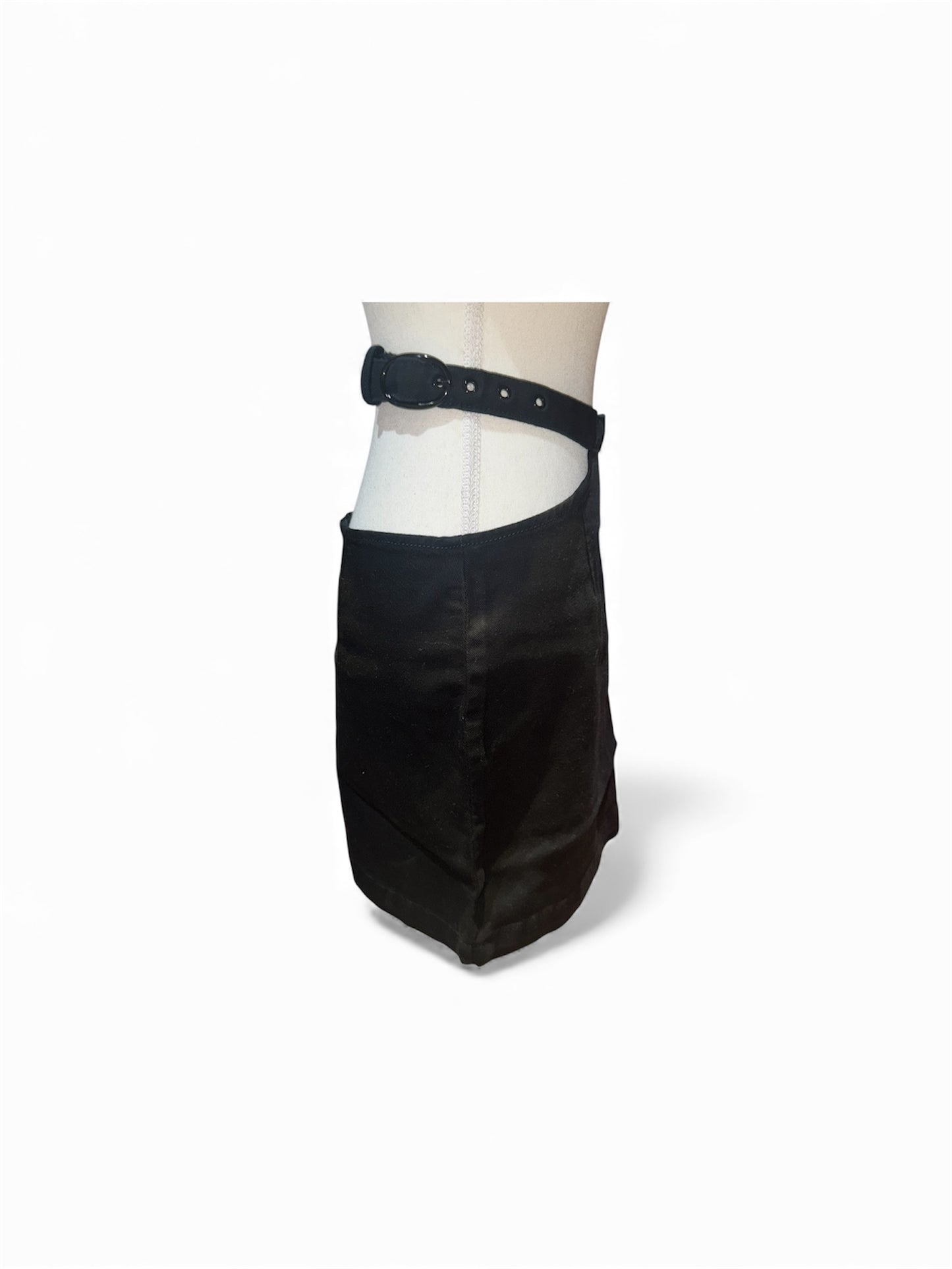 Black cut out skirt