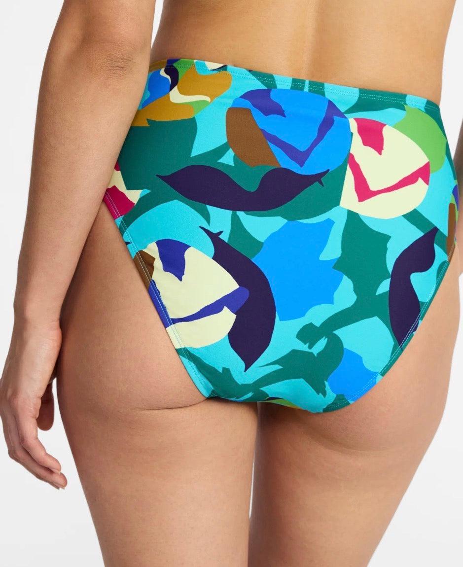 Abstract print bikini bottom