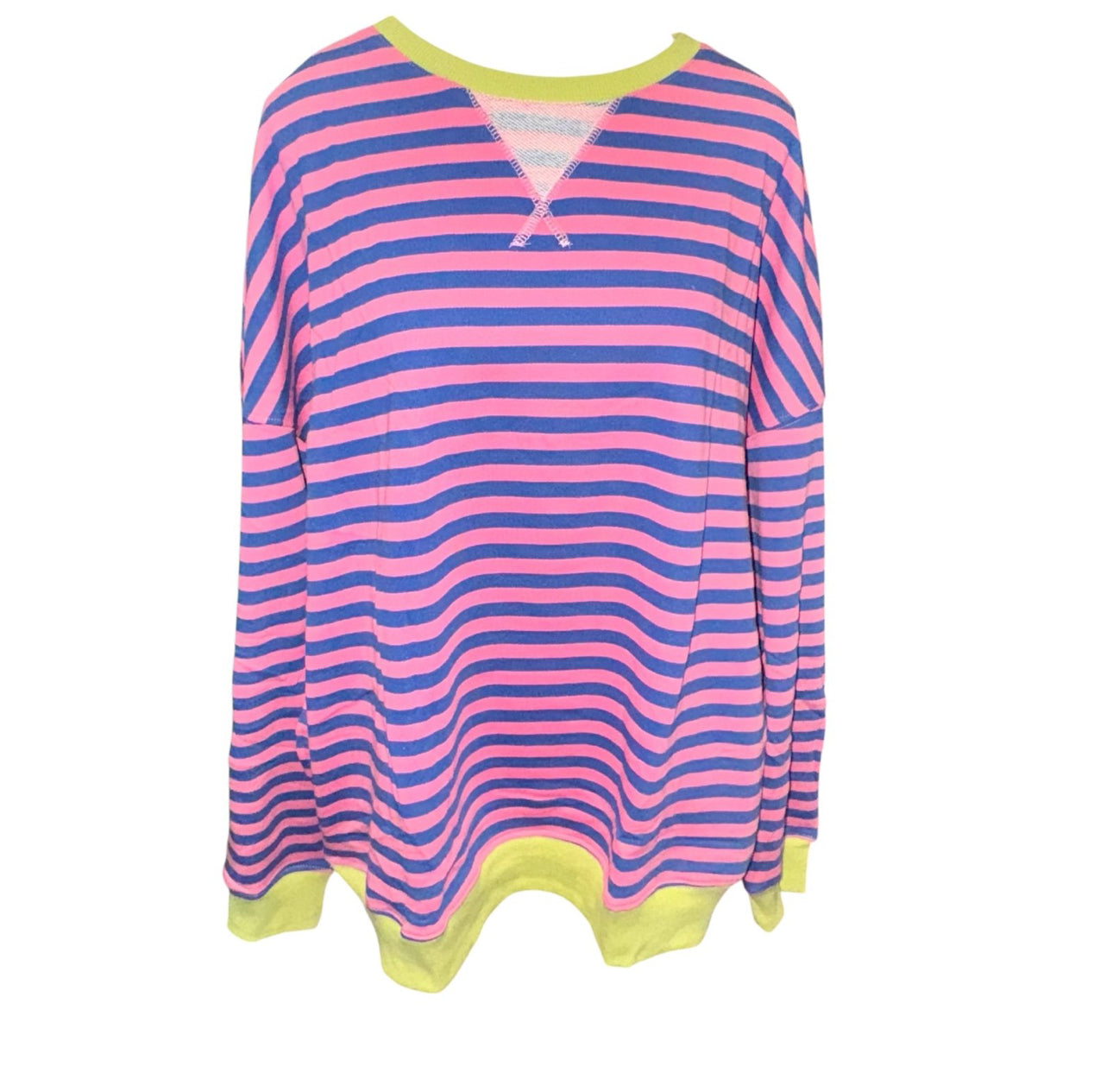 Oversized striped sweatshirt