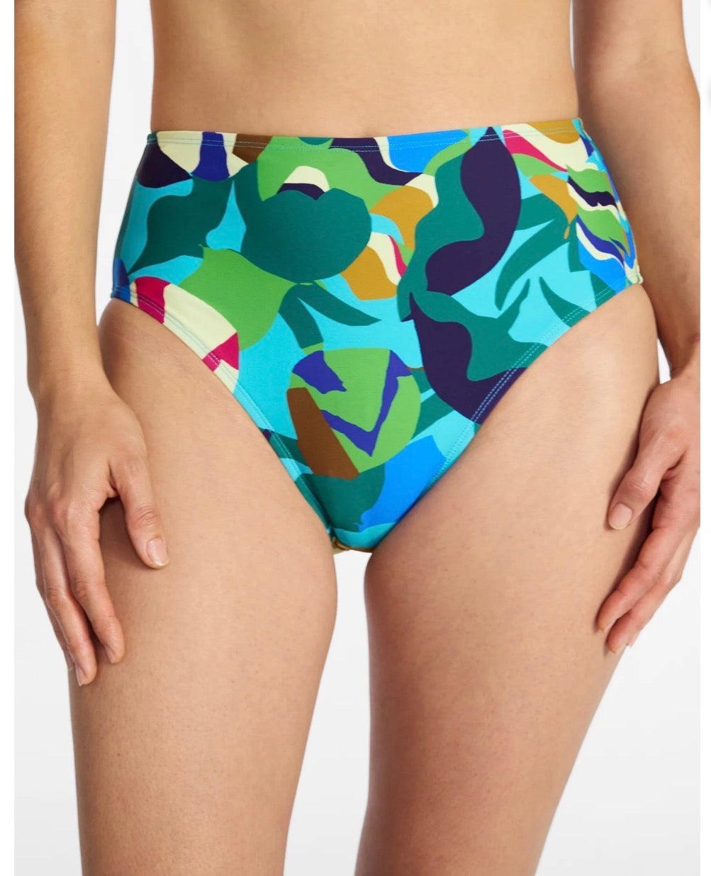 Abstract print bikini bottom