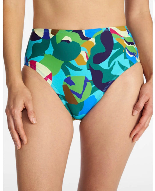 Abstract print bikini bottom