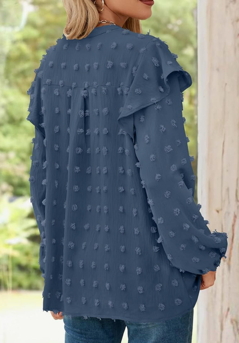 Dotted design blouse