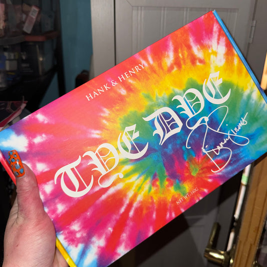 Tie dye hand mirror