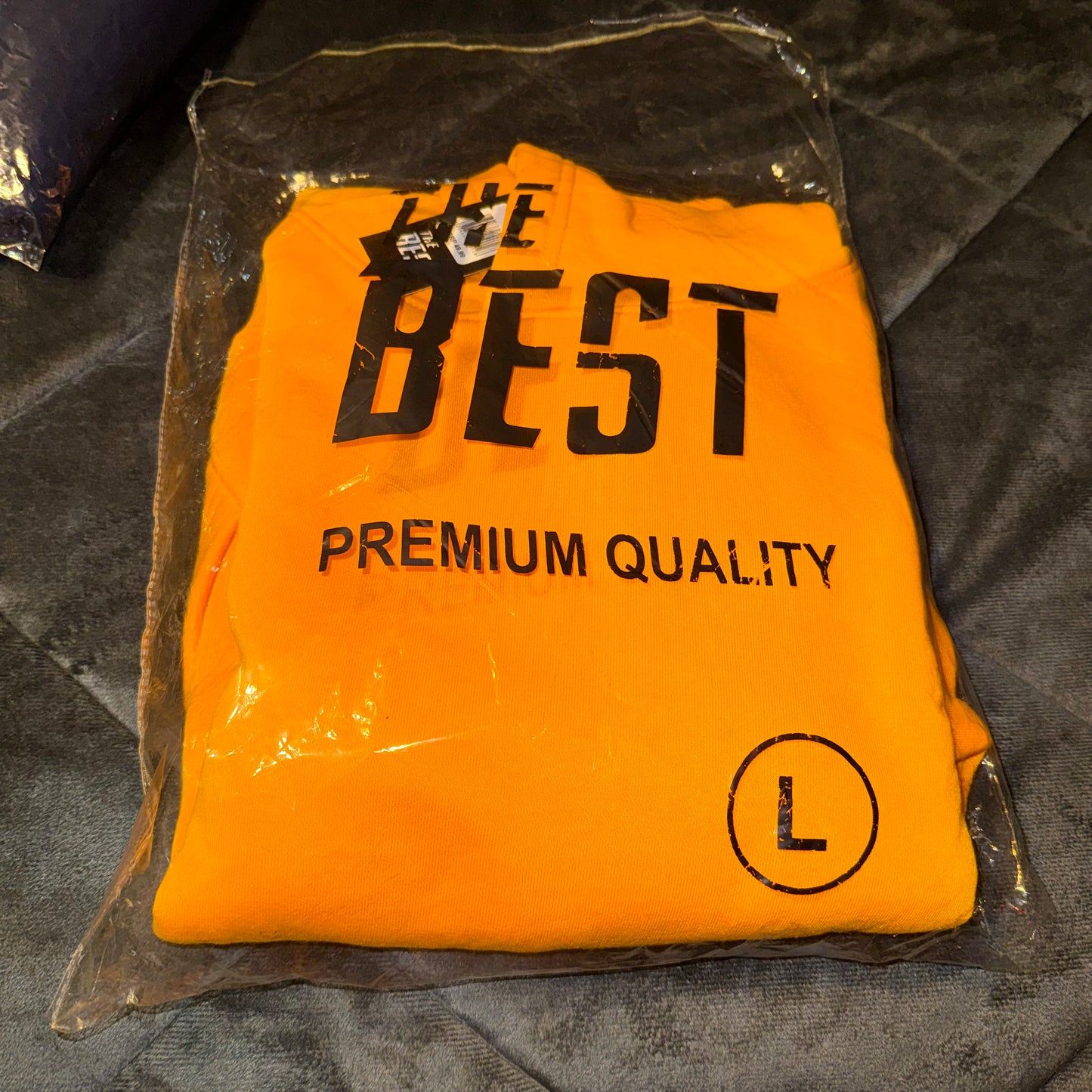 Men’s orange hoodie