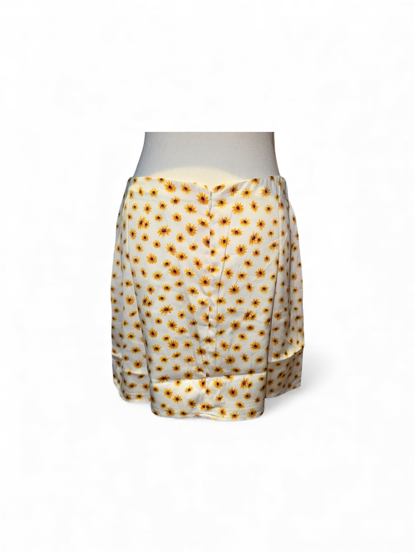 Daisies mini slip skirt