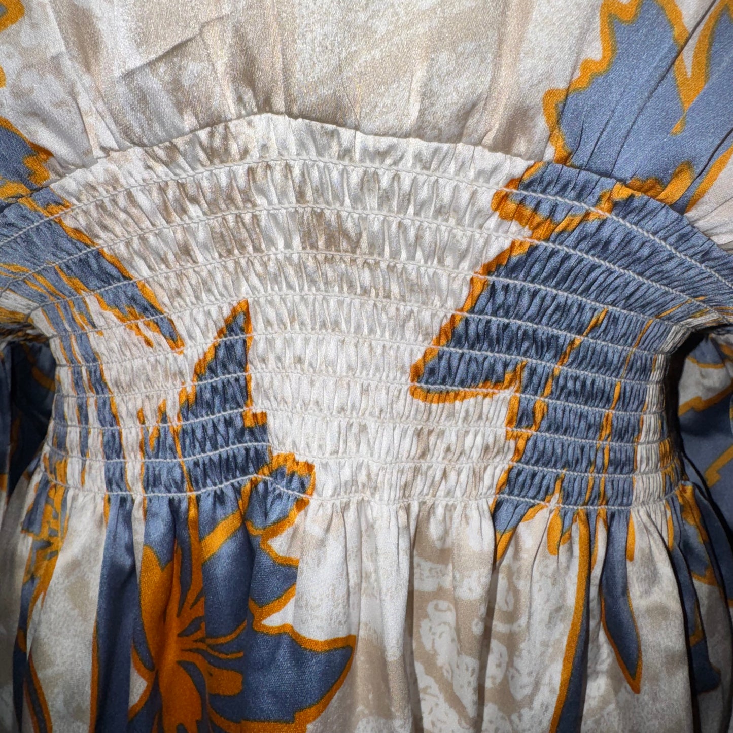 Kimono floral satin top