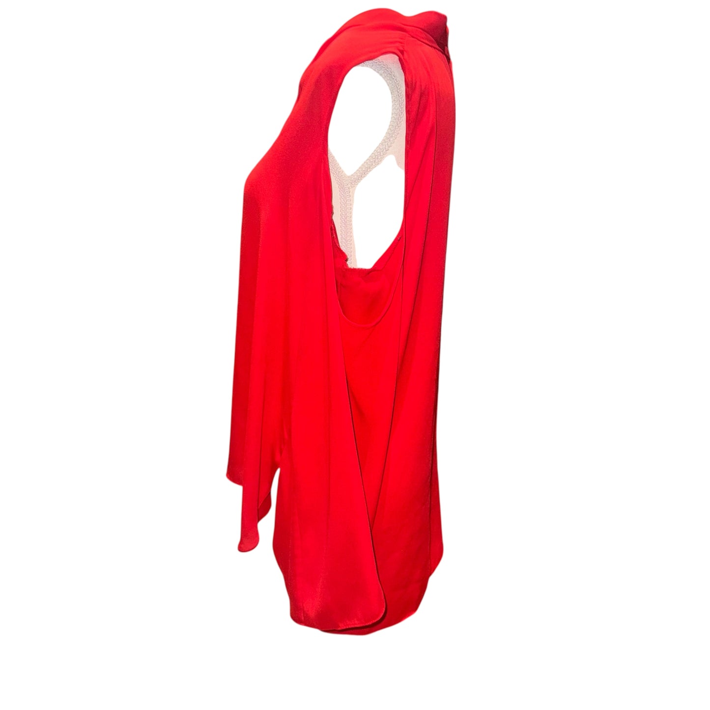 V neck cold shoulder blouse