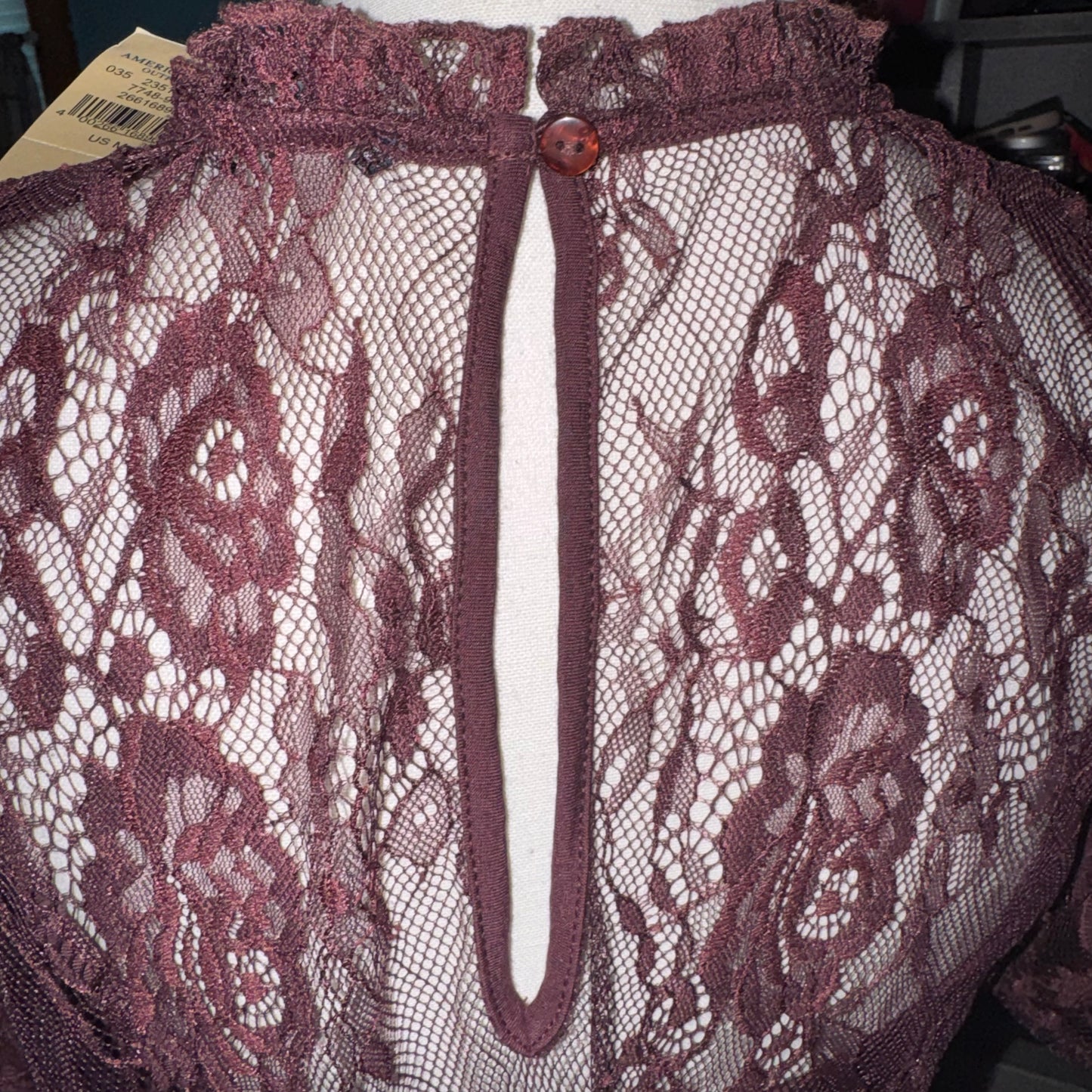 Lace overlay top