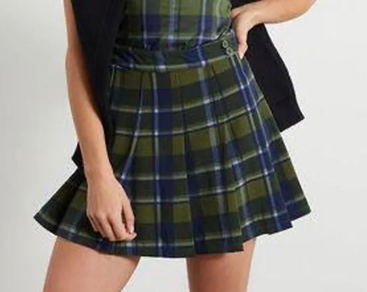 Classic plaid tennis skirt