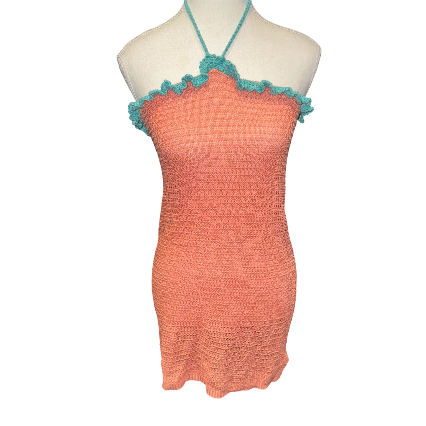 Crochet halter dress