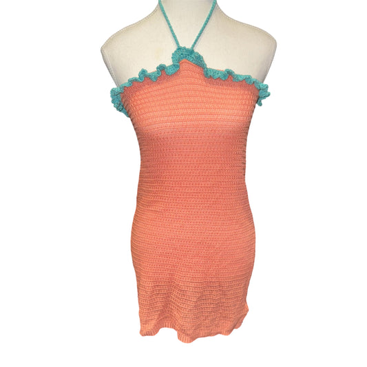 Crochet halter dress