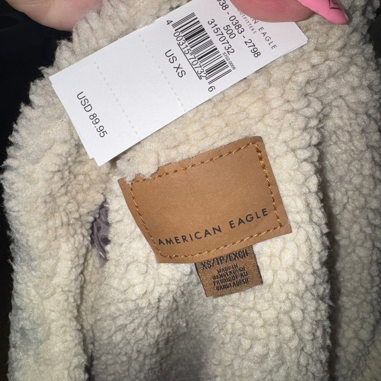 Sherpa lined corduroy jacket