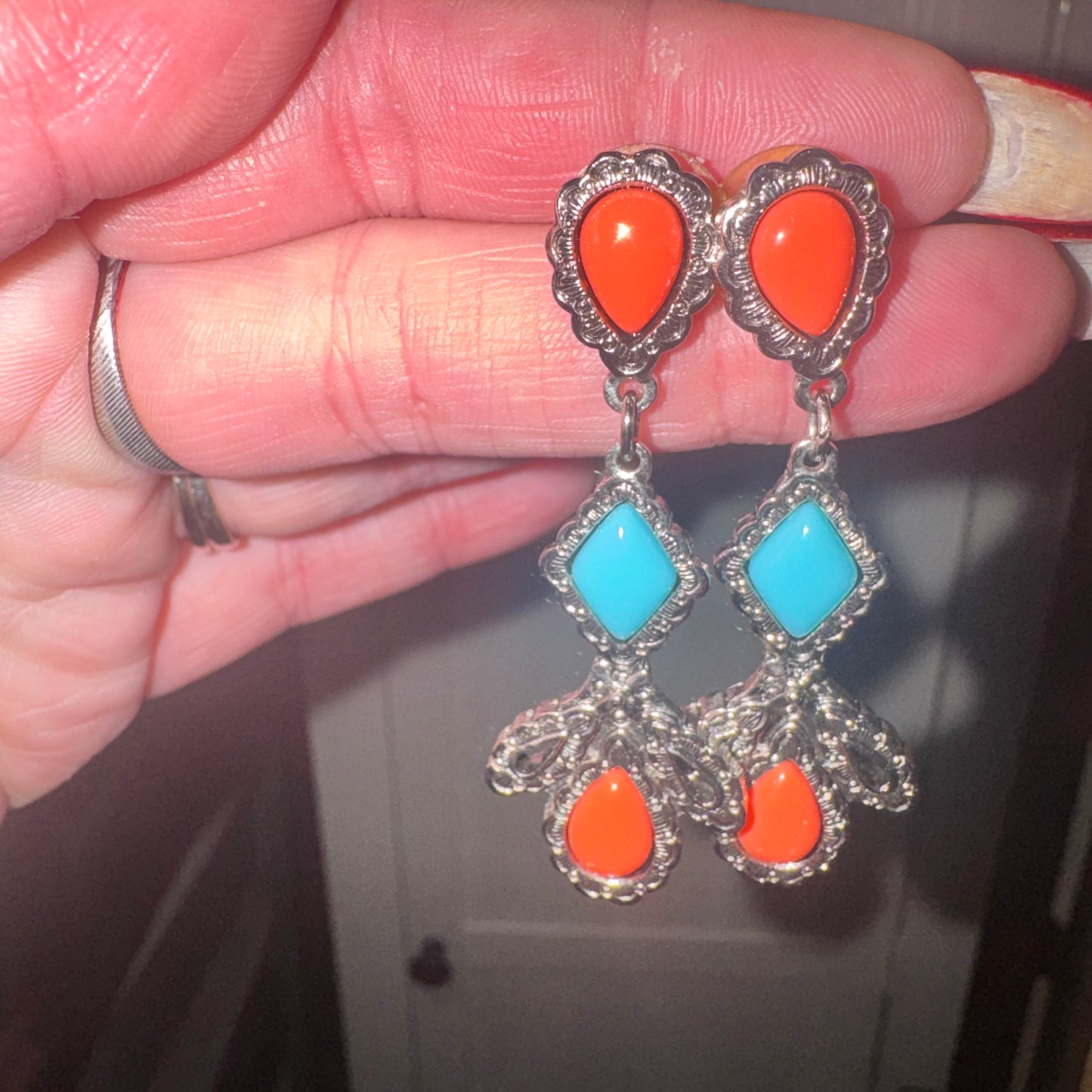 Vintage American spirit earrings