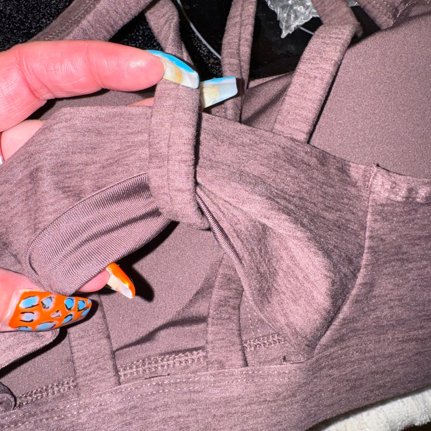 Butter core twist sports bra