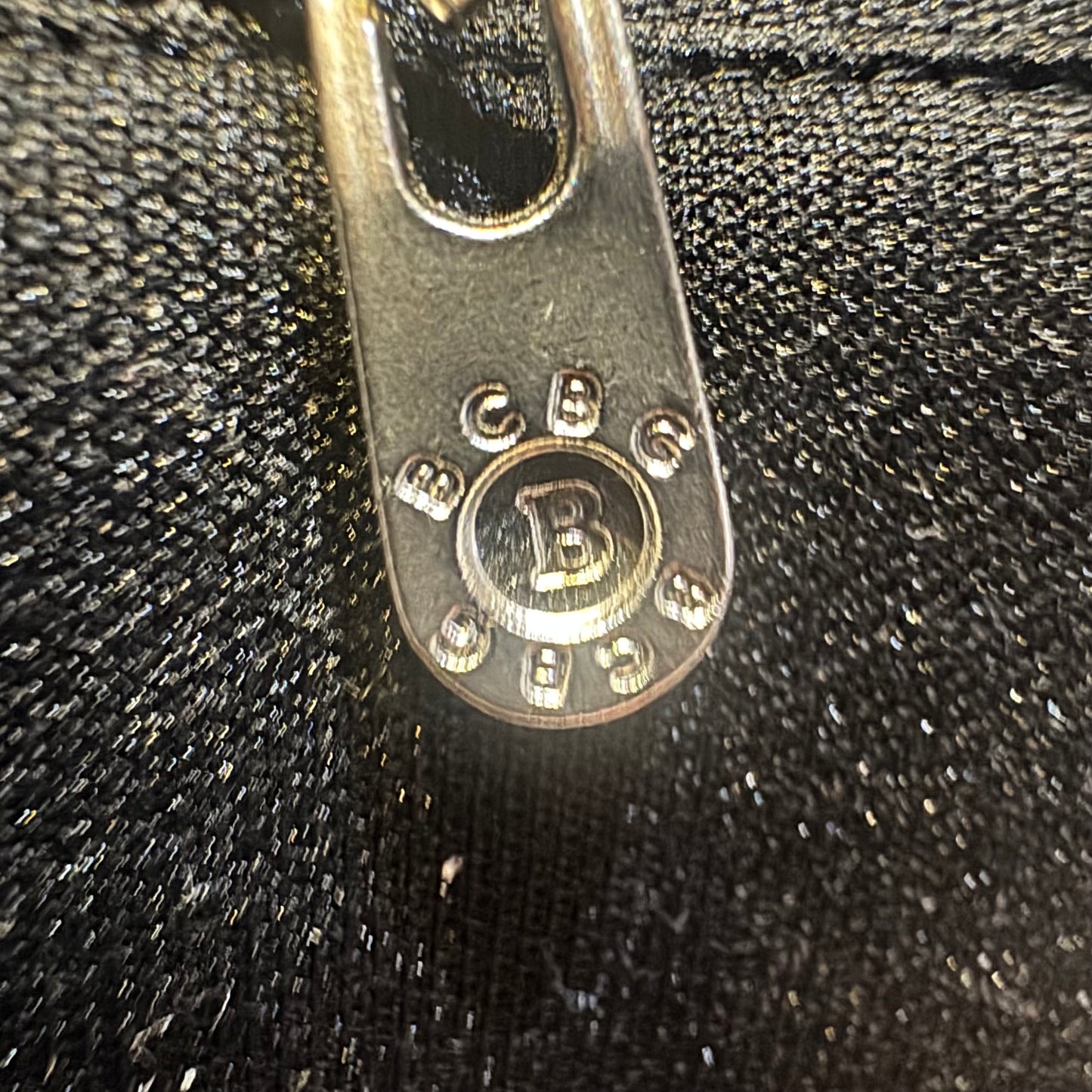 BCBG zip-up rhinestone logo hoodie