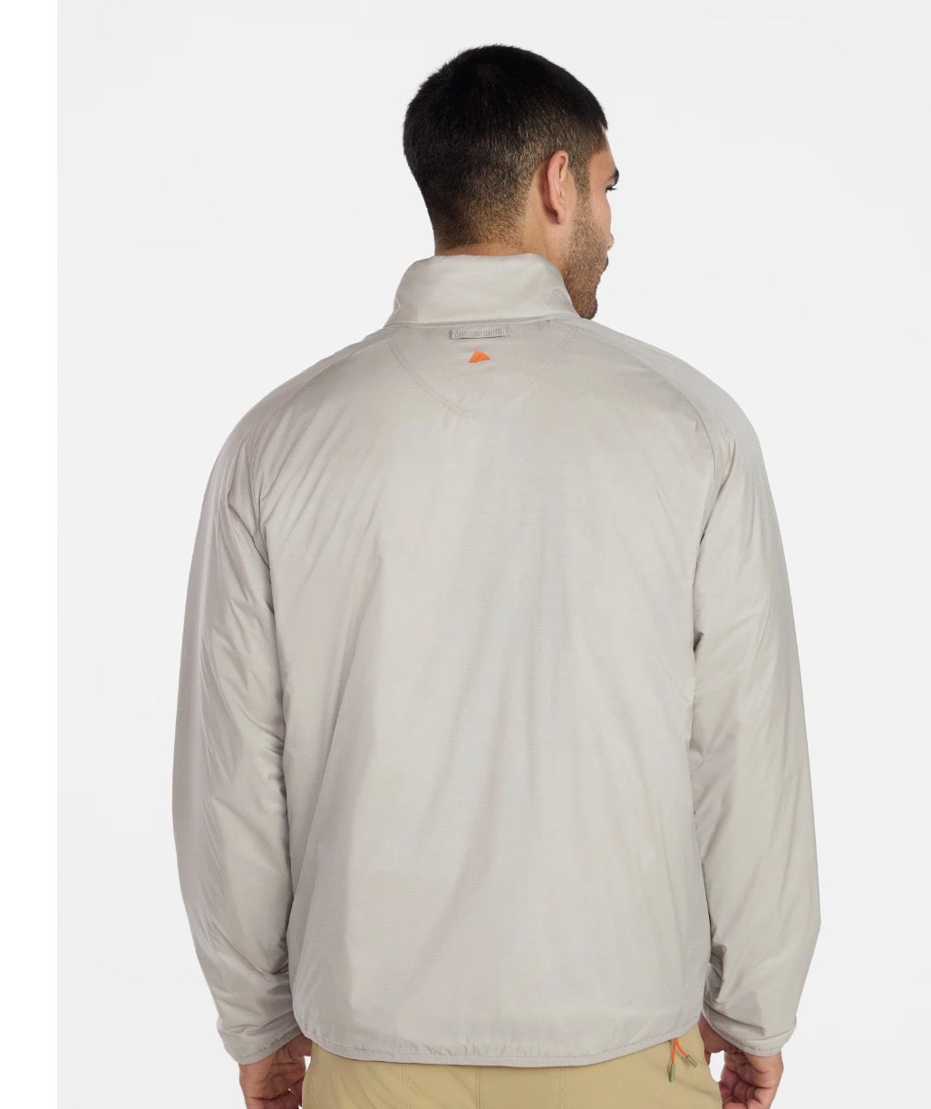 Light insulated nylon zip jacket