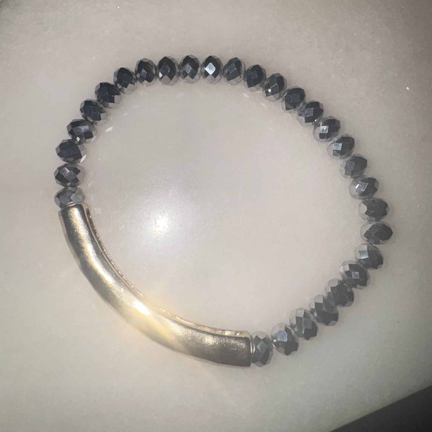 Bead bar bracelet by Noir