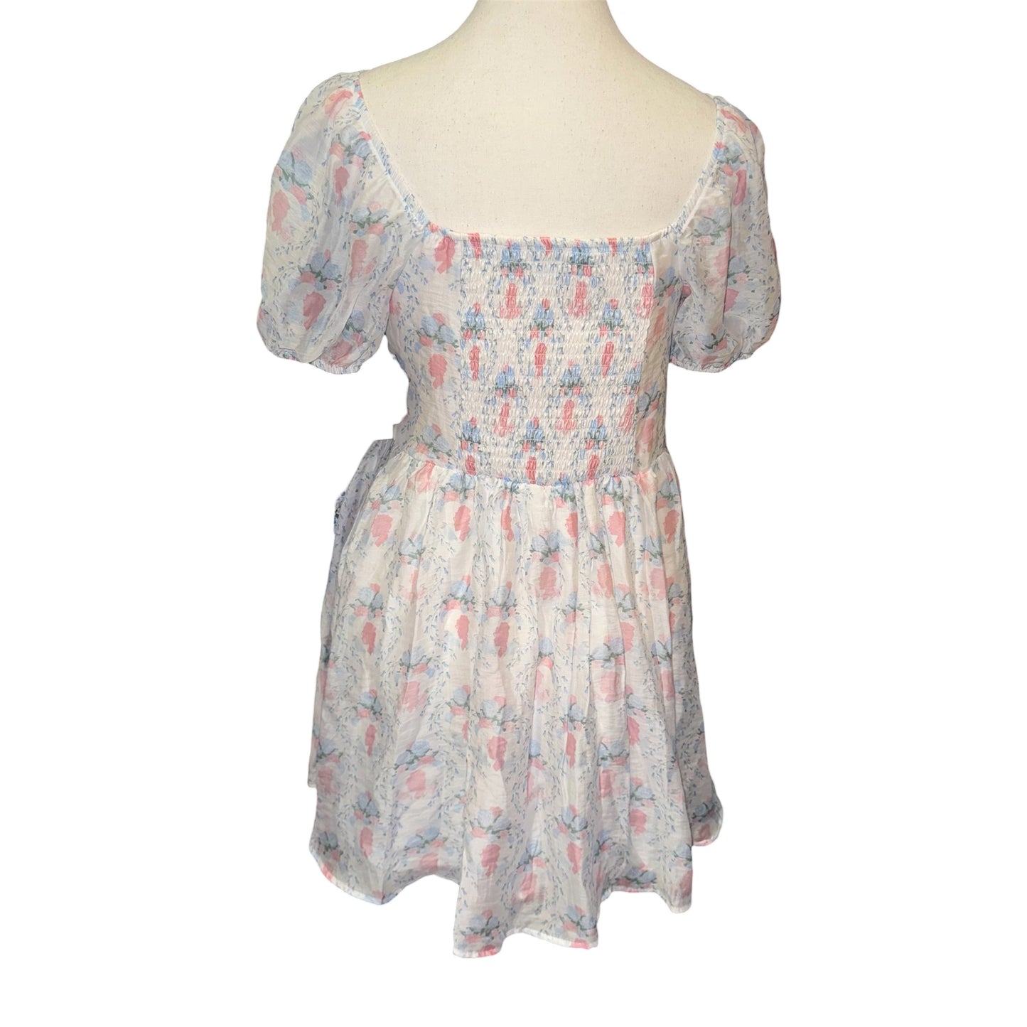 Bridgerton puff sleeve mini dress