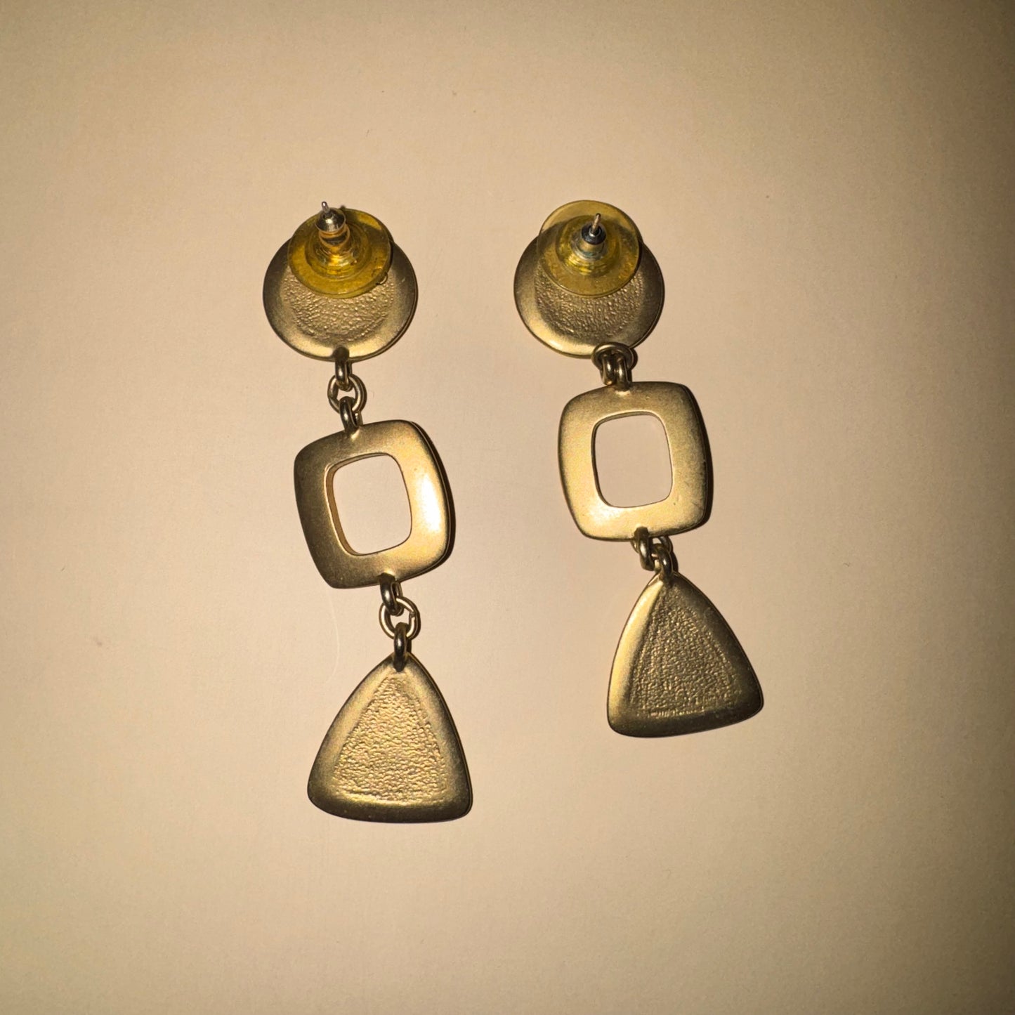 Vintage Avon geometric drop earrings