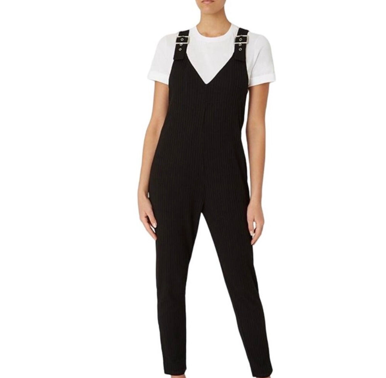 Ribbed knit jumpsuit