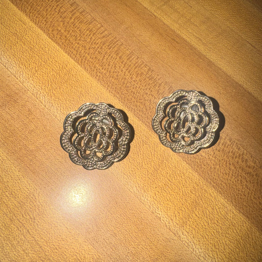 Vintage Avon texture dimension earrings