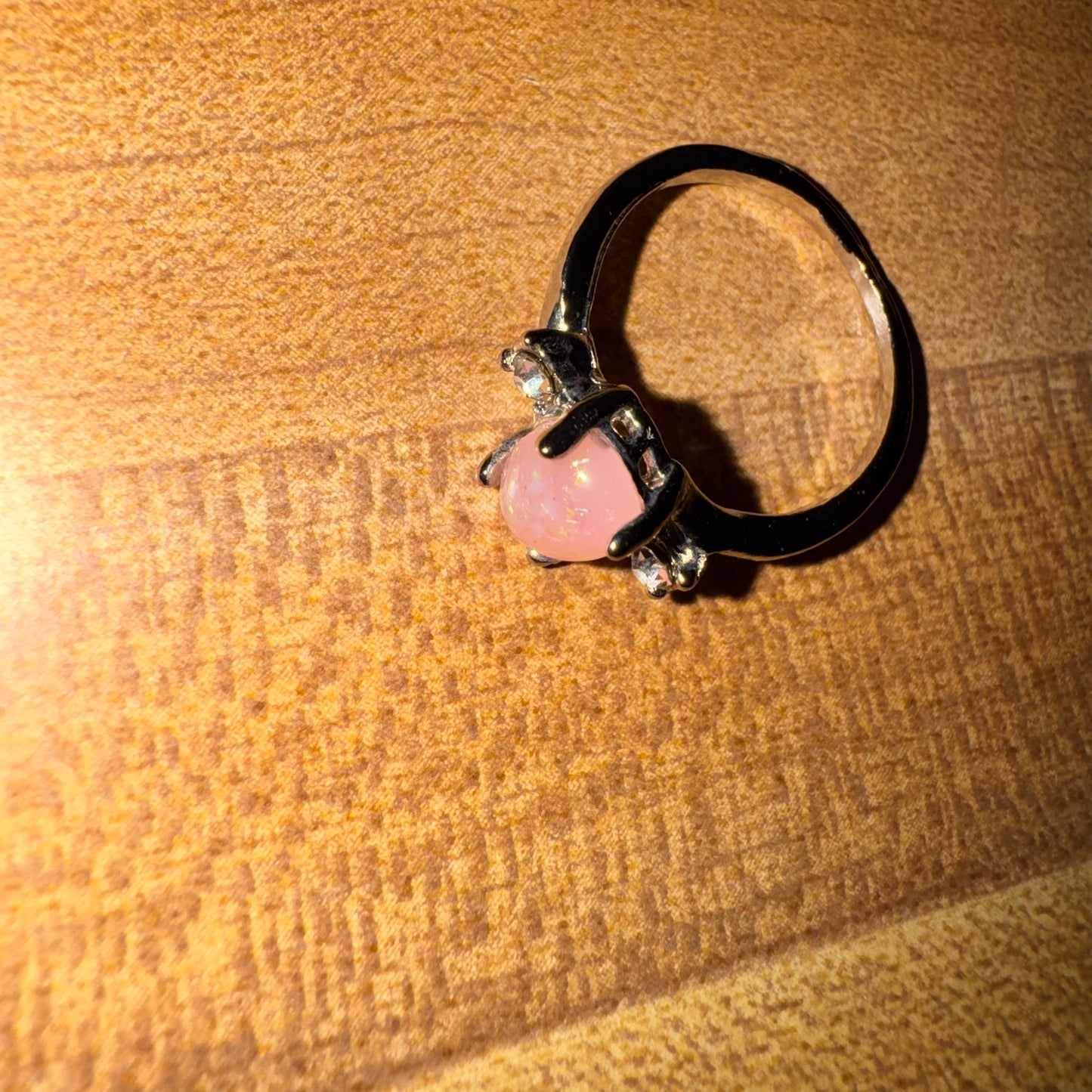 Iridescent statement ring