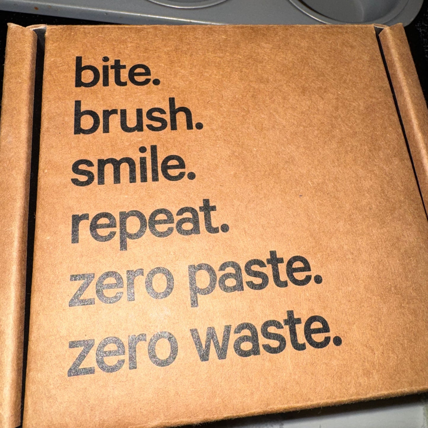 Bite toothpaste bits & bamboo toothbrush