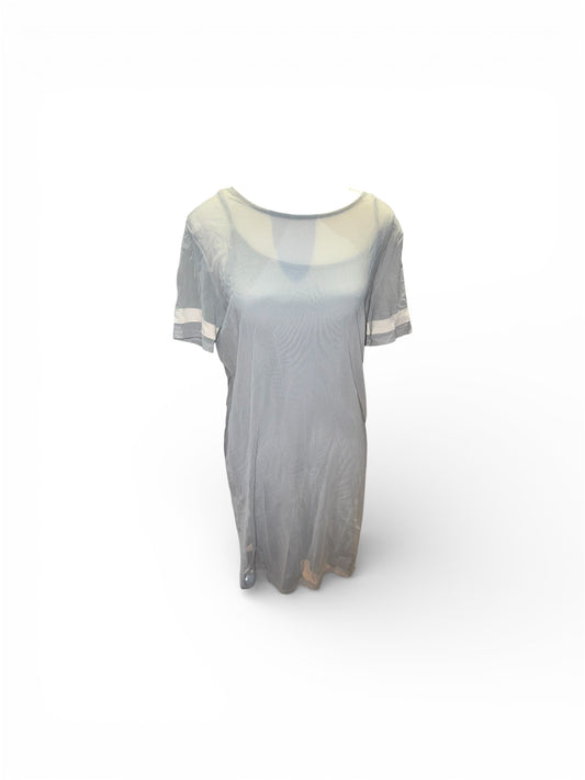 Layered mesh t-shirt dress