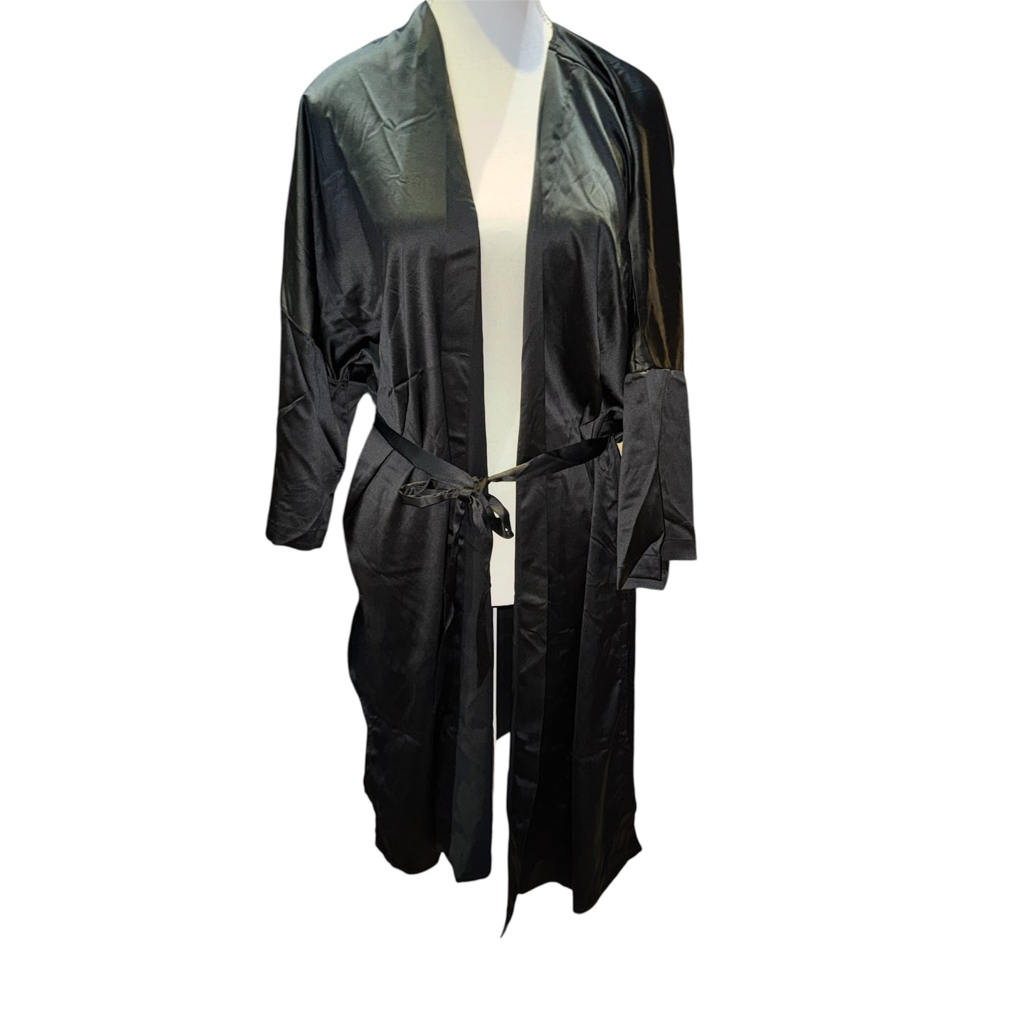 Logo satin robe