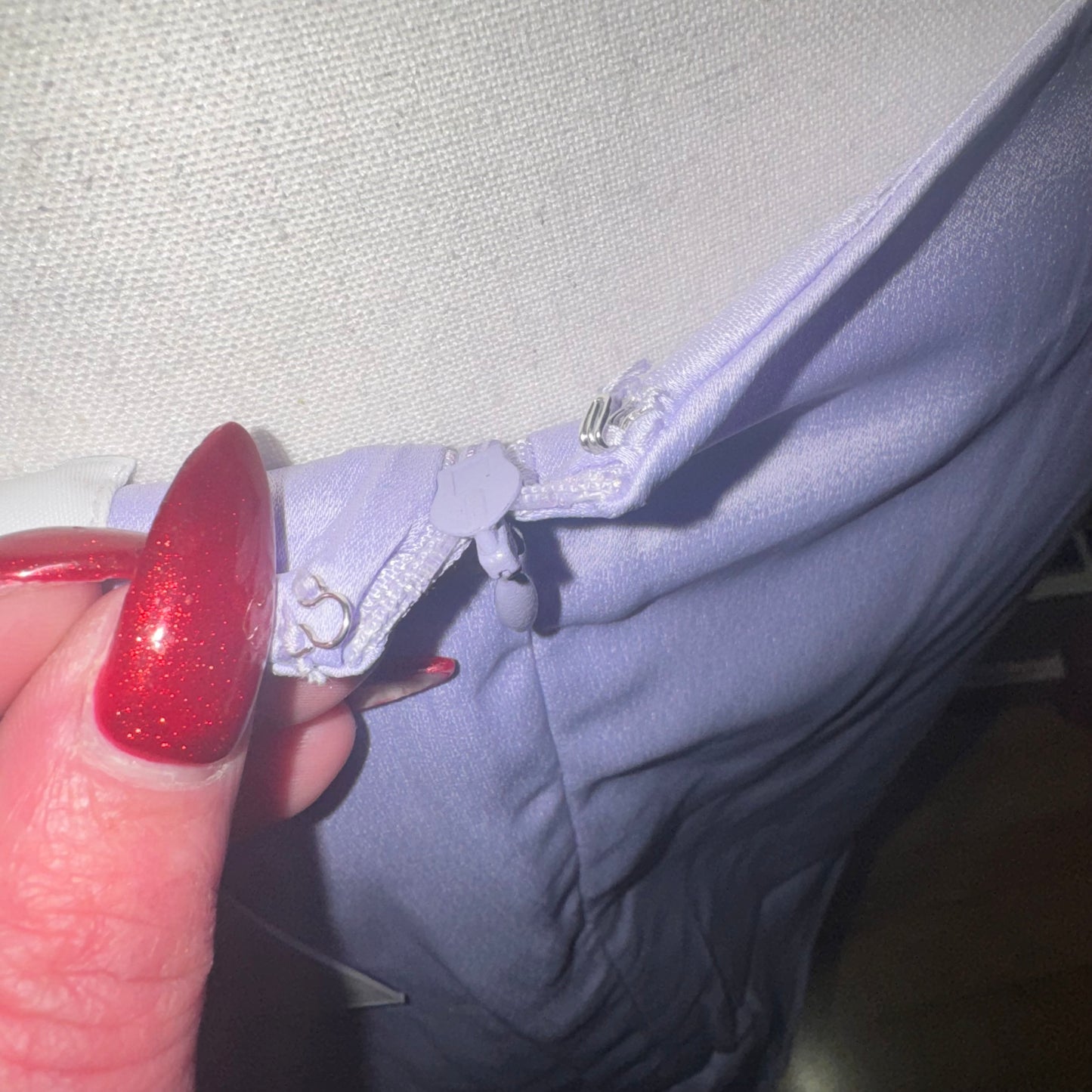 Mini slip skirt heather purple
