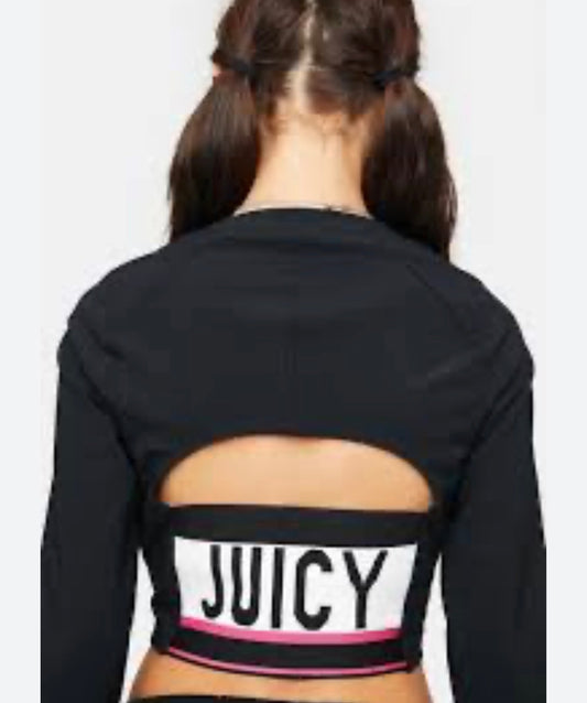Juicy couture cut out back raglan top