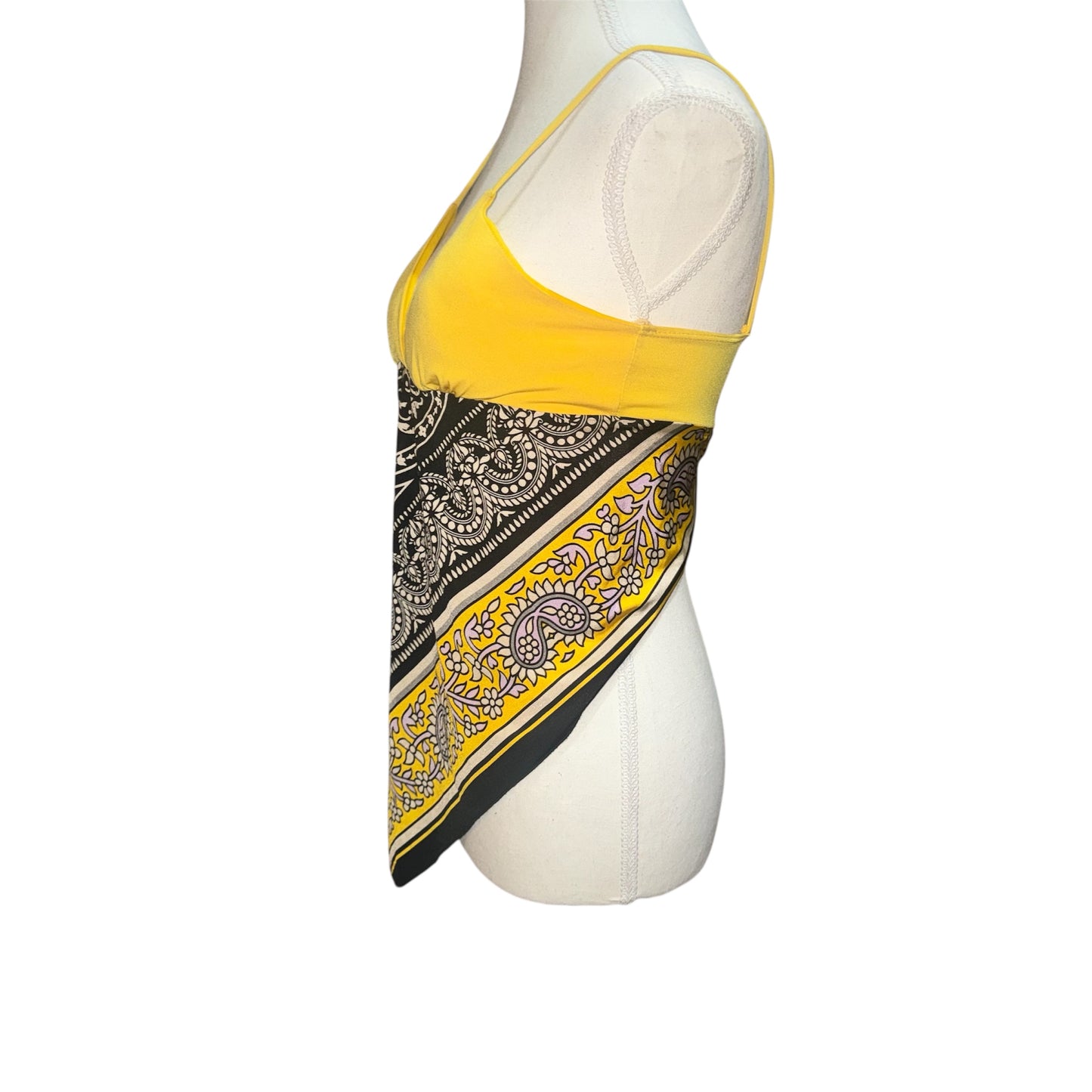 Vintage handkerchief hem top