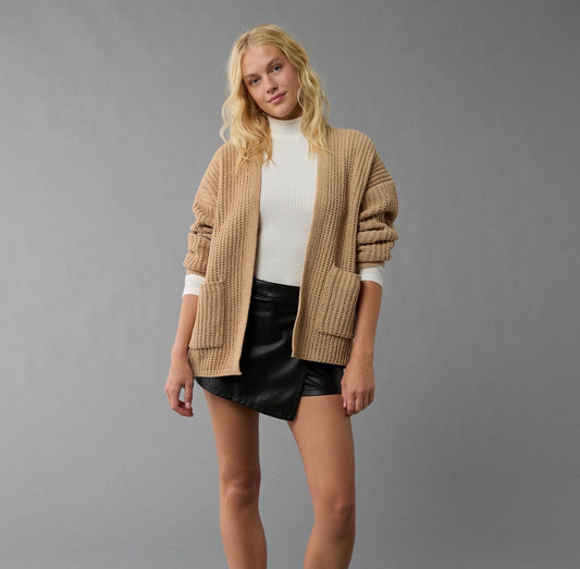 Open front soft cardigan