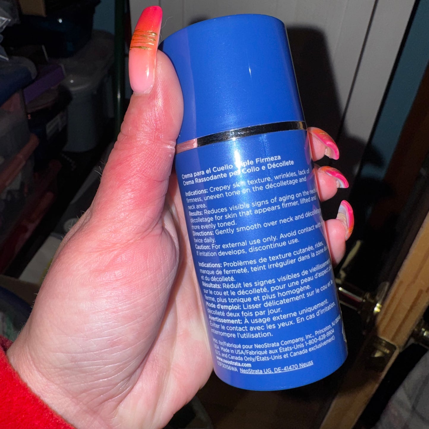 Triple firming neck cream