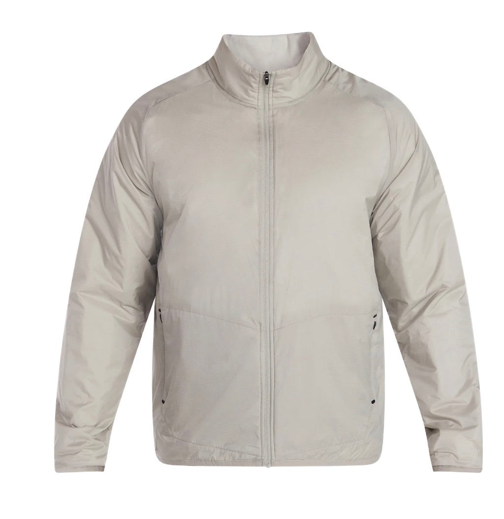 Light insulated nylon zip jacket