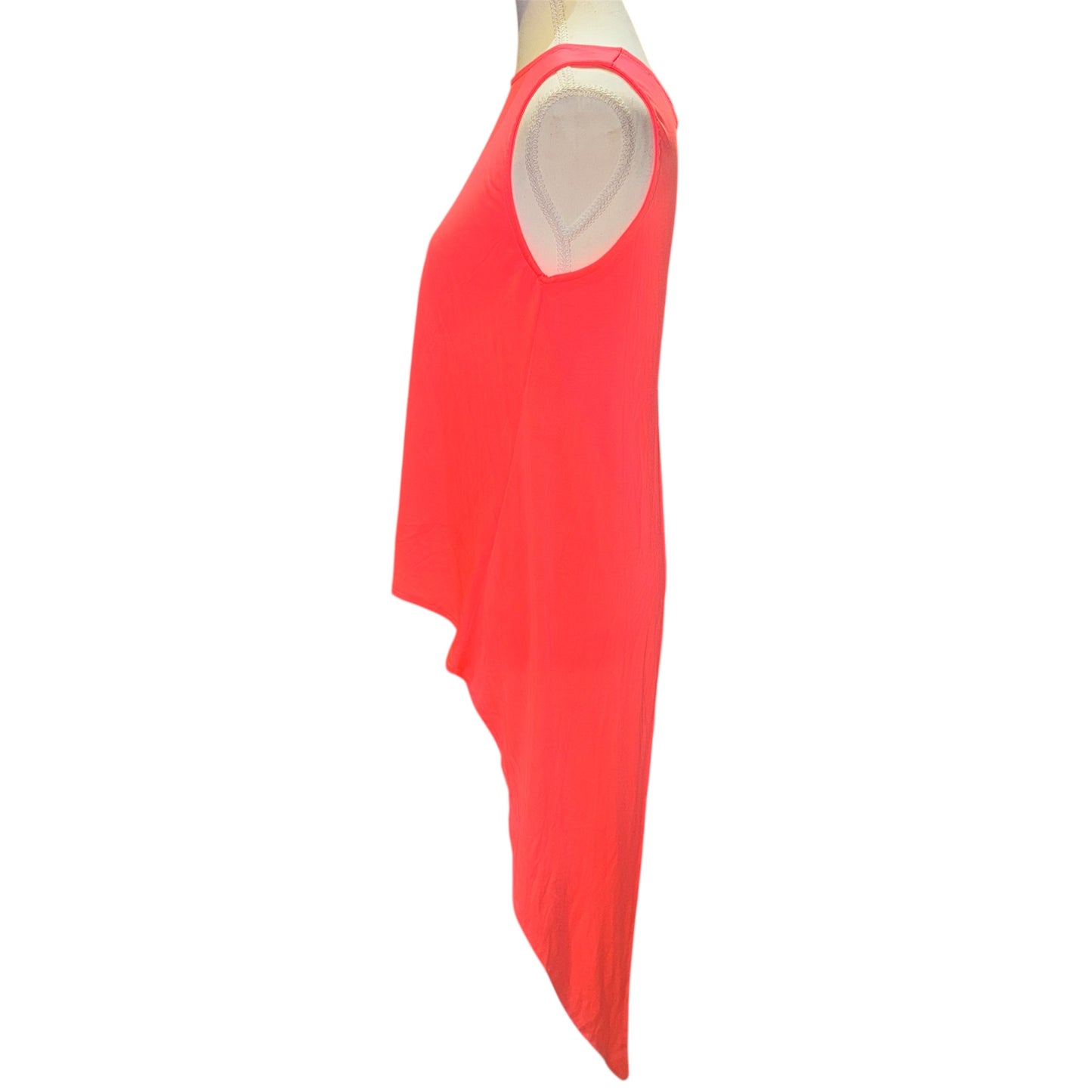 Asymmetrical zip back top