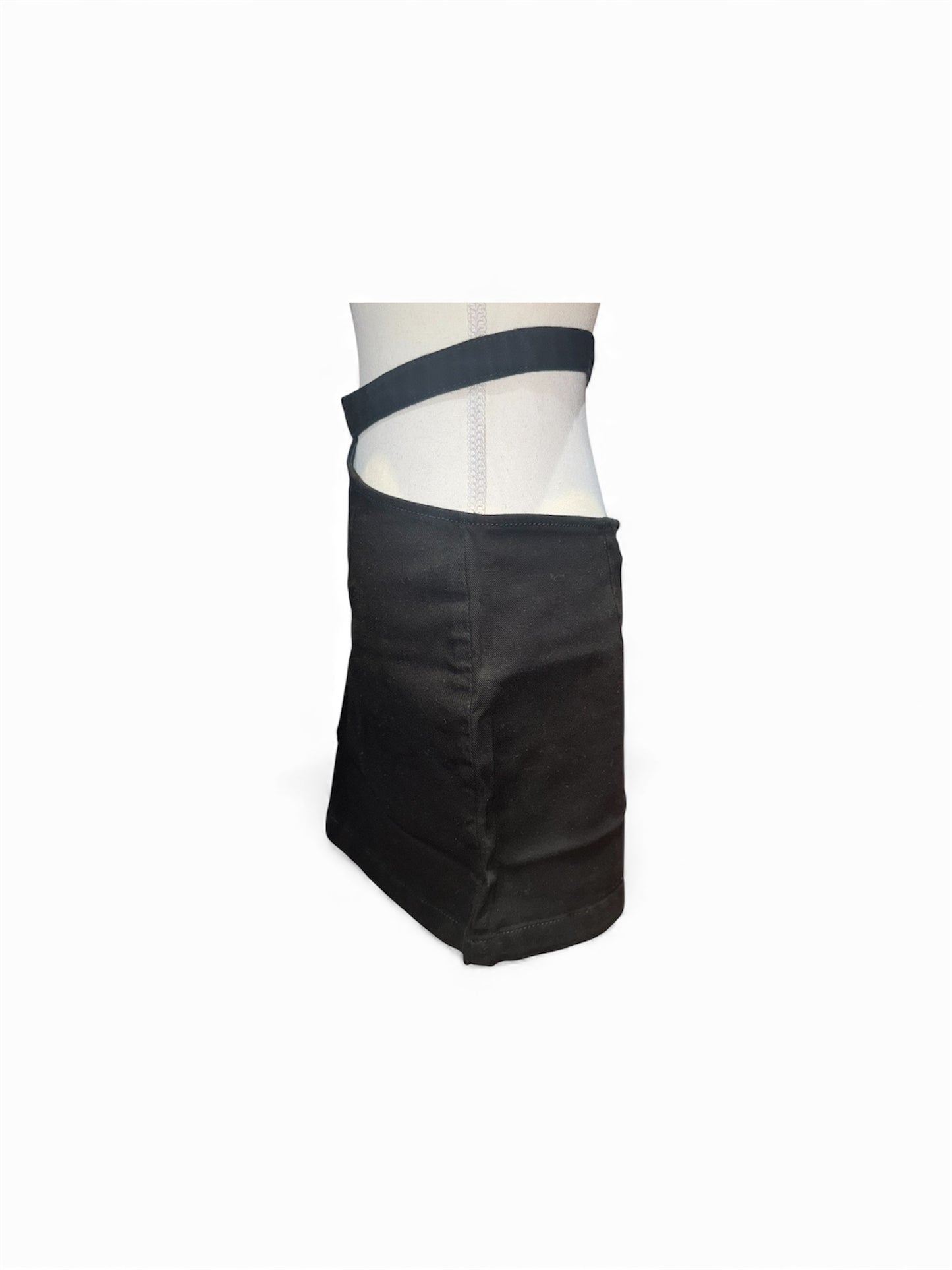 Black cut out skirt