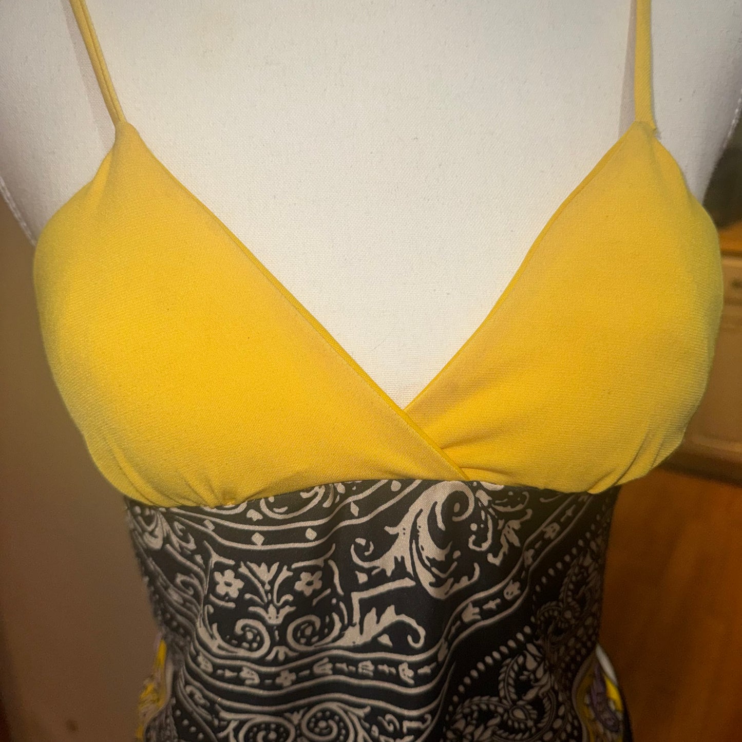 Vintage handkerchief hem top
