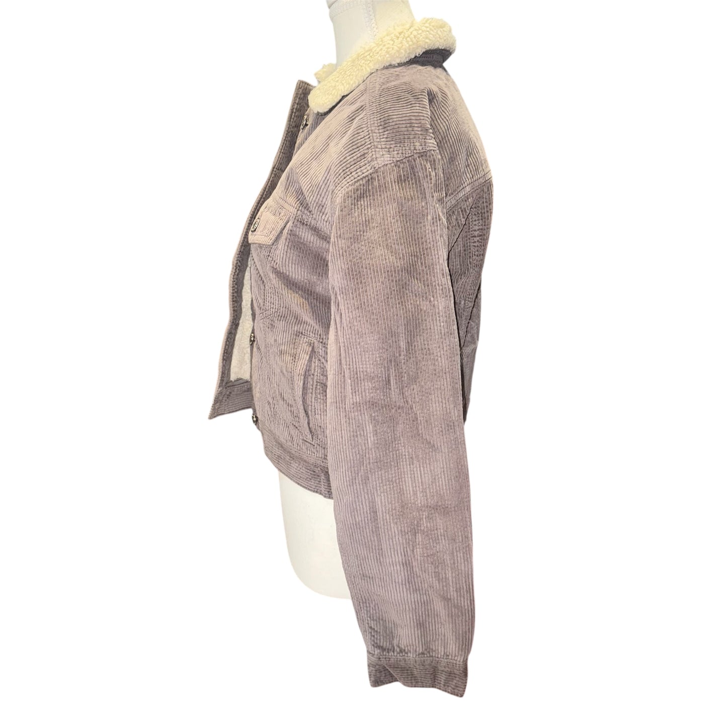 Sherpa lined corduroy jacket